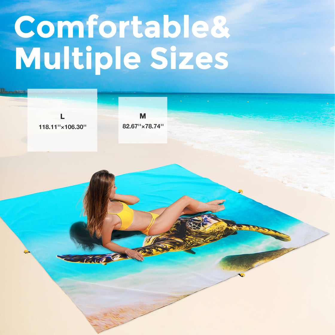 Extra Large Beach Blanket (Turtle)
