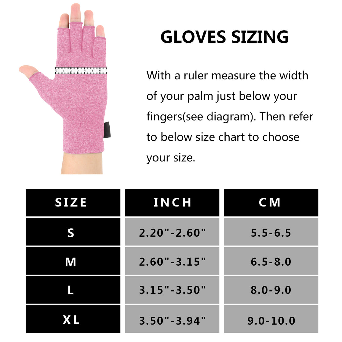 2 Pairs Arthritis Compression Gloves for men and women