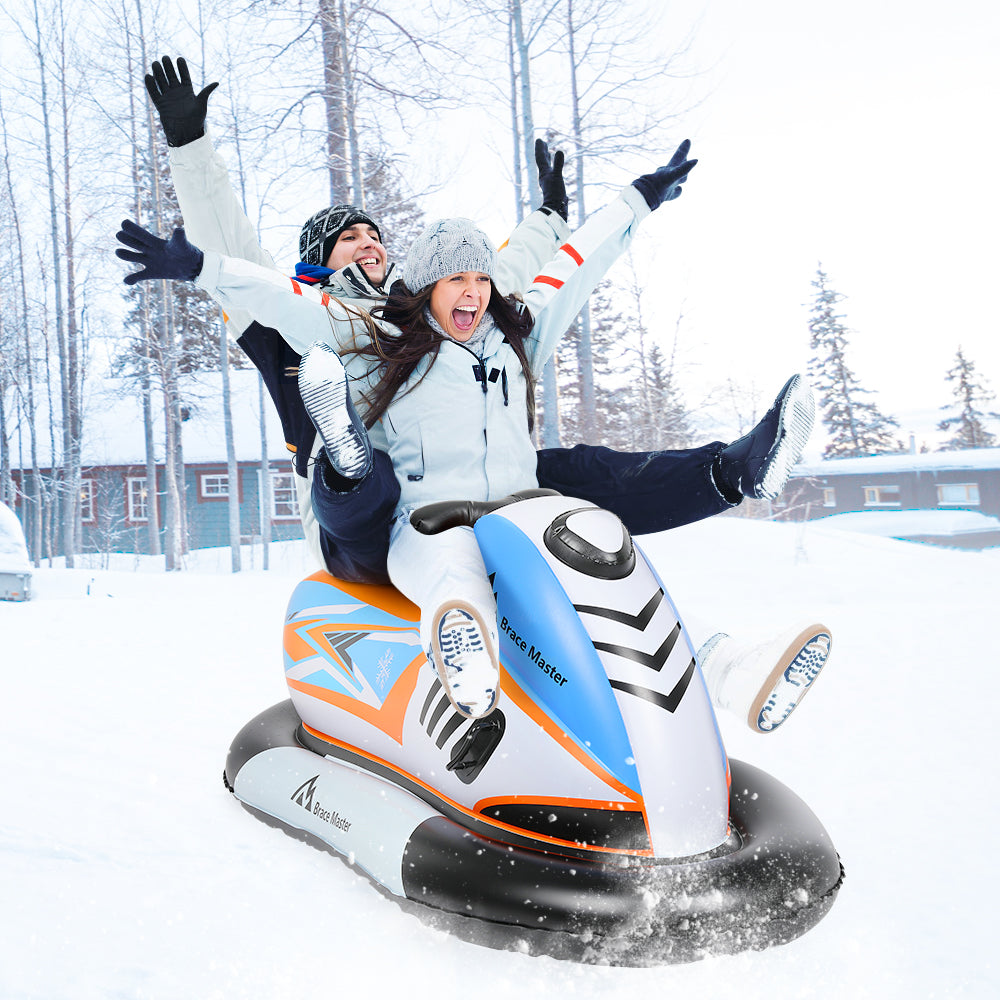 Brace Master Inflatable Snowmobile 71 Inch Snow Sled