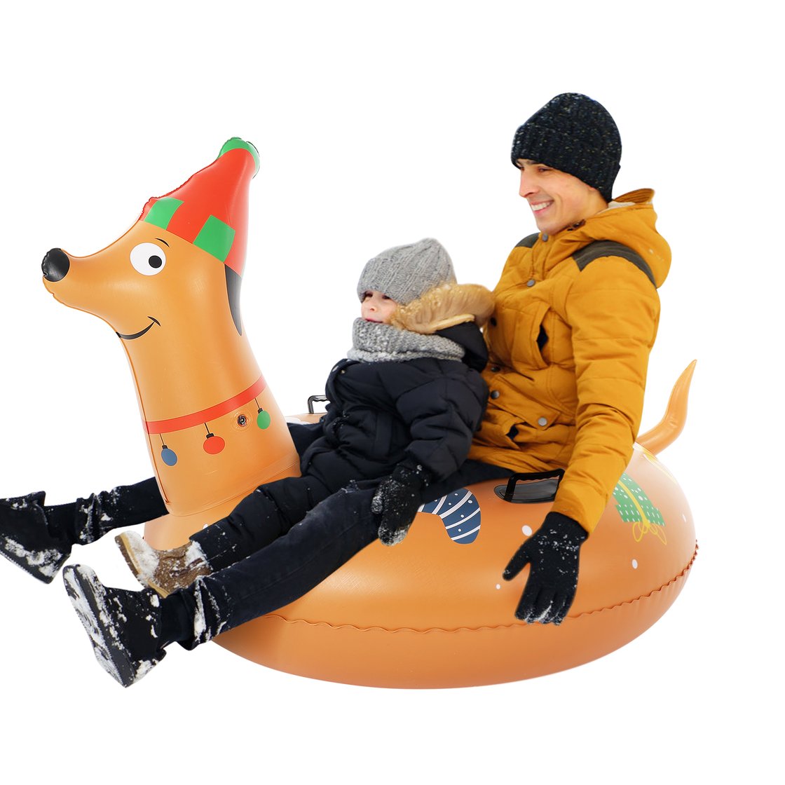 Brace Master Inflatable Heavy Duty Snow Reindeer Tube 51Inch