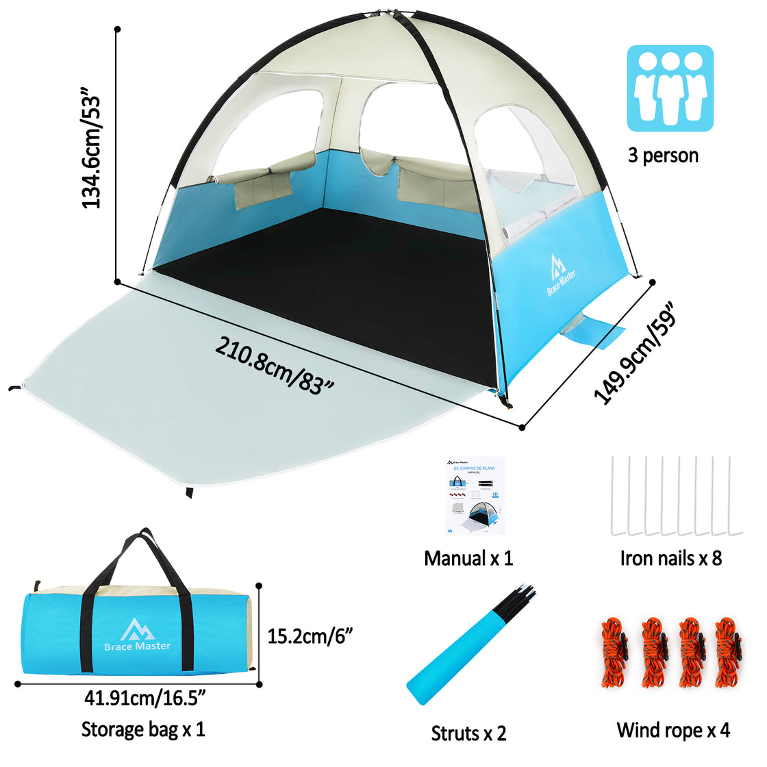 Beach Tent Sun Shade Shelter