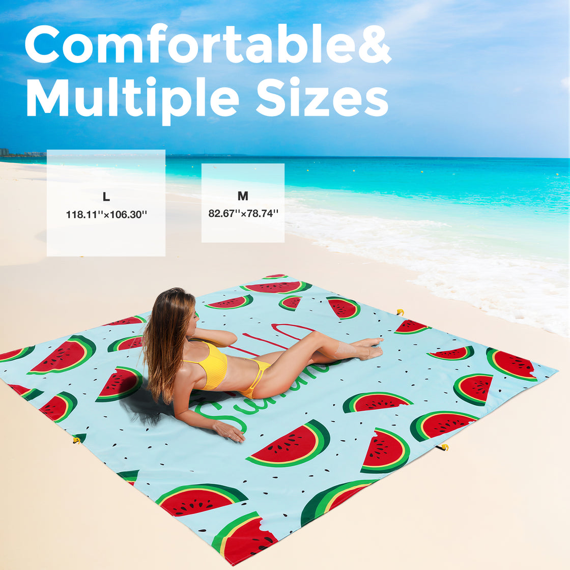 Extra Large Beach Blanket (Watermelon)
