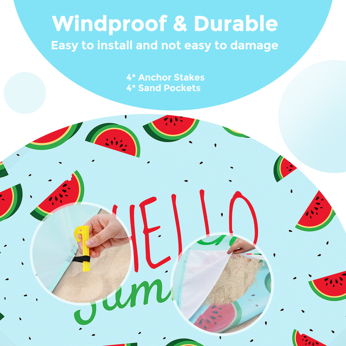 Extra Large Beach Blanket (Watermelon)