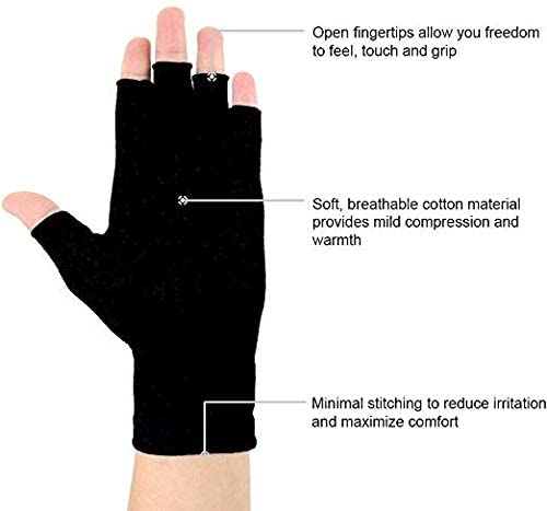 2 Pairs Arthritis Compression Gloves for men and women
