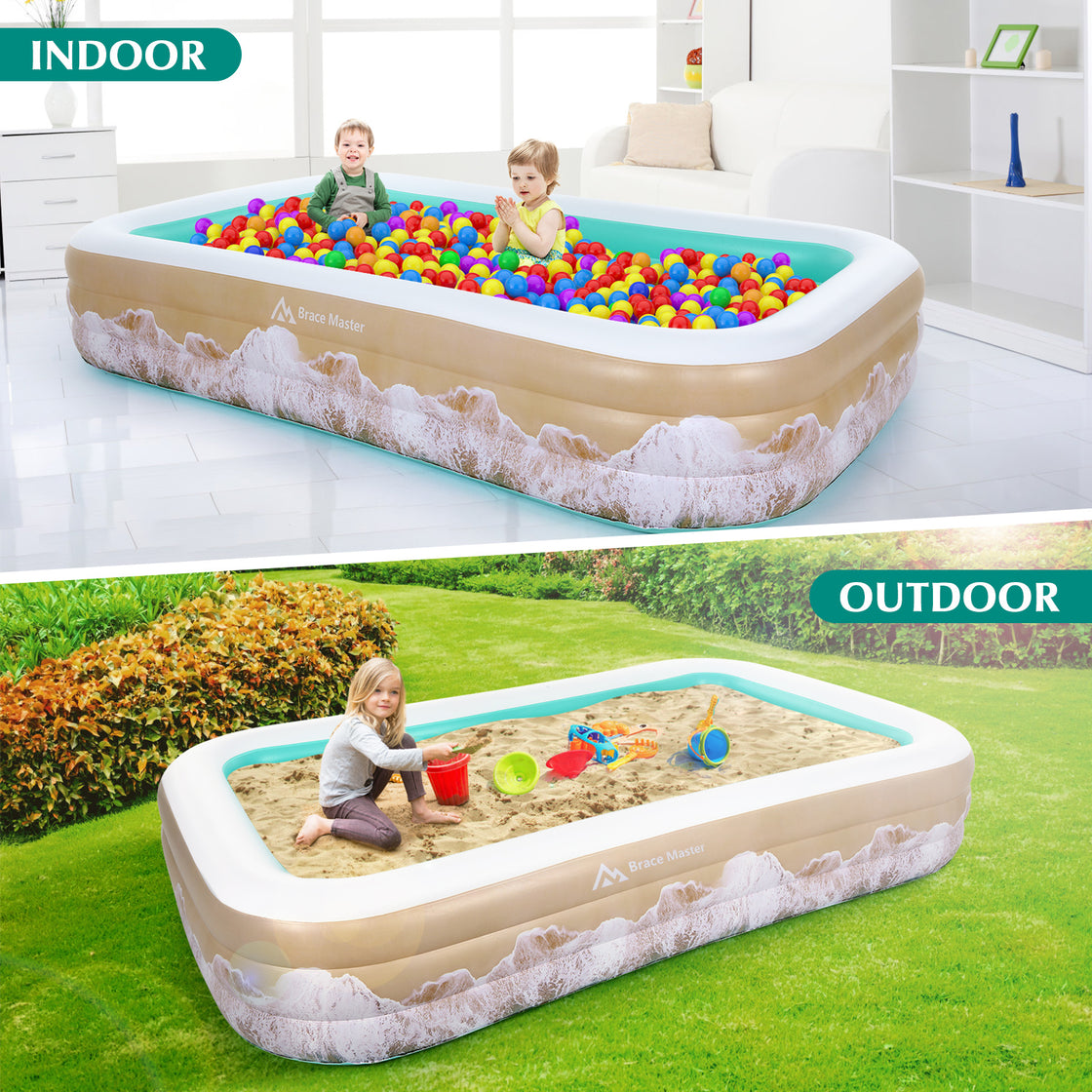 Brace Master Inflatable Family Kiddie Swimming Pool 300cm*182cm*56cm
