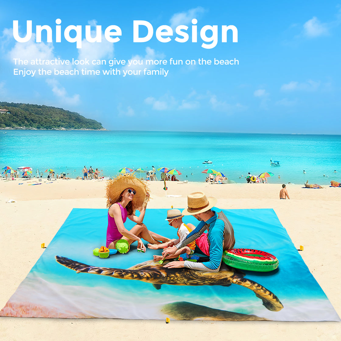 Extra Large Beach Blanket (Turtle)