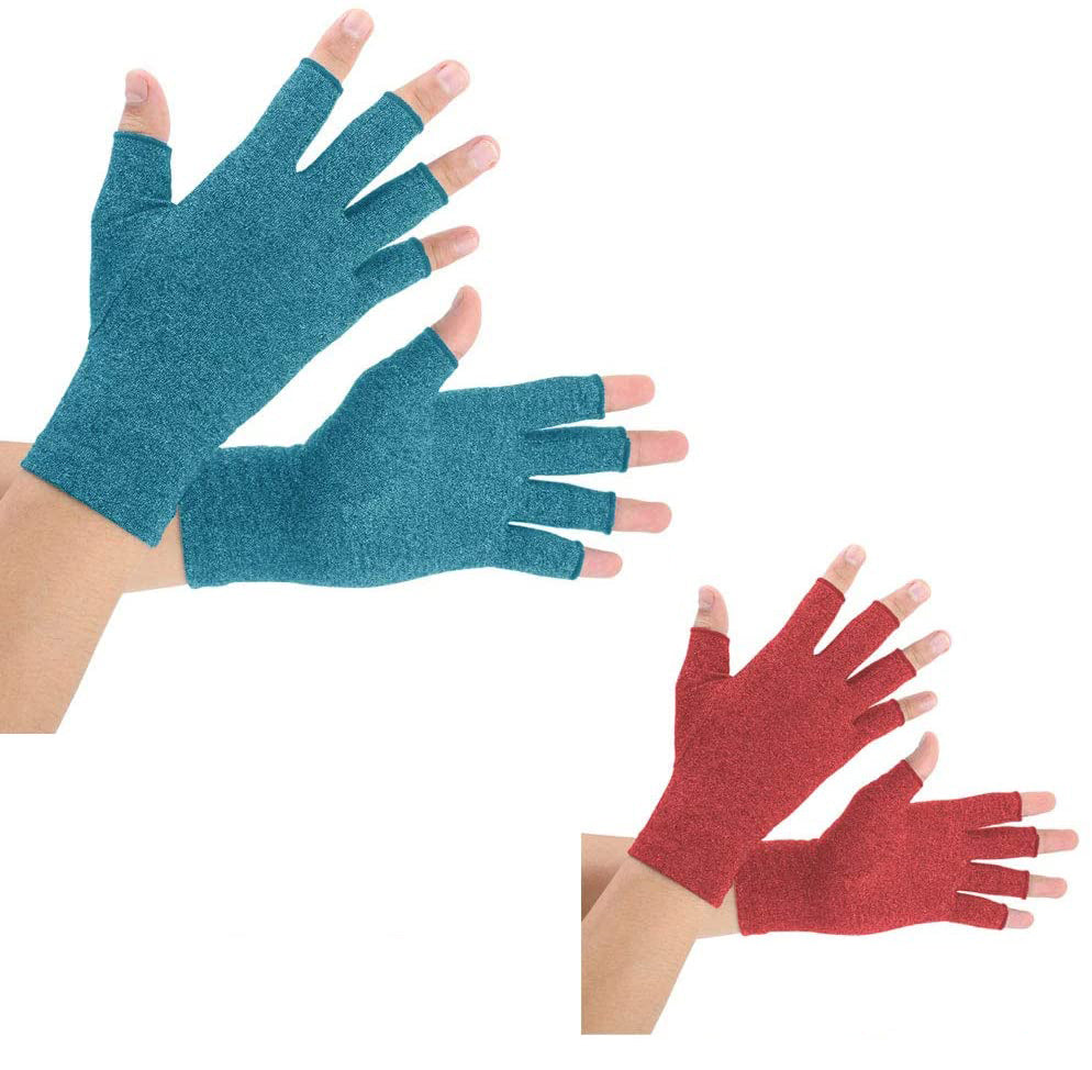 2 Pairs Arthritis Compression Gloves for men and women