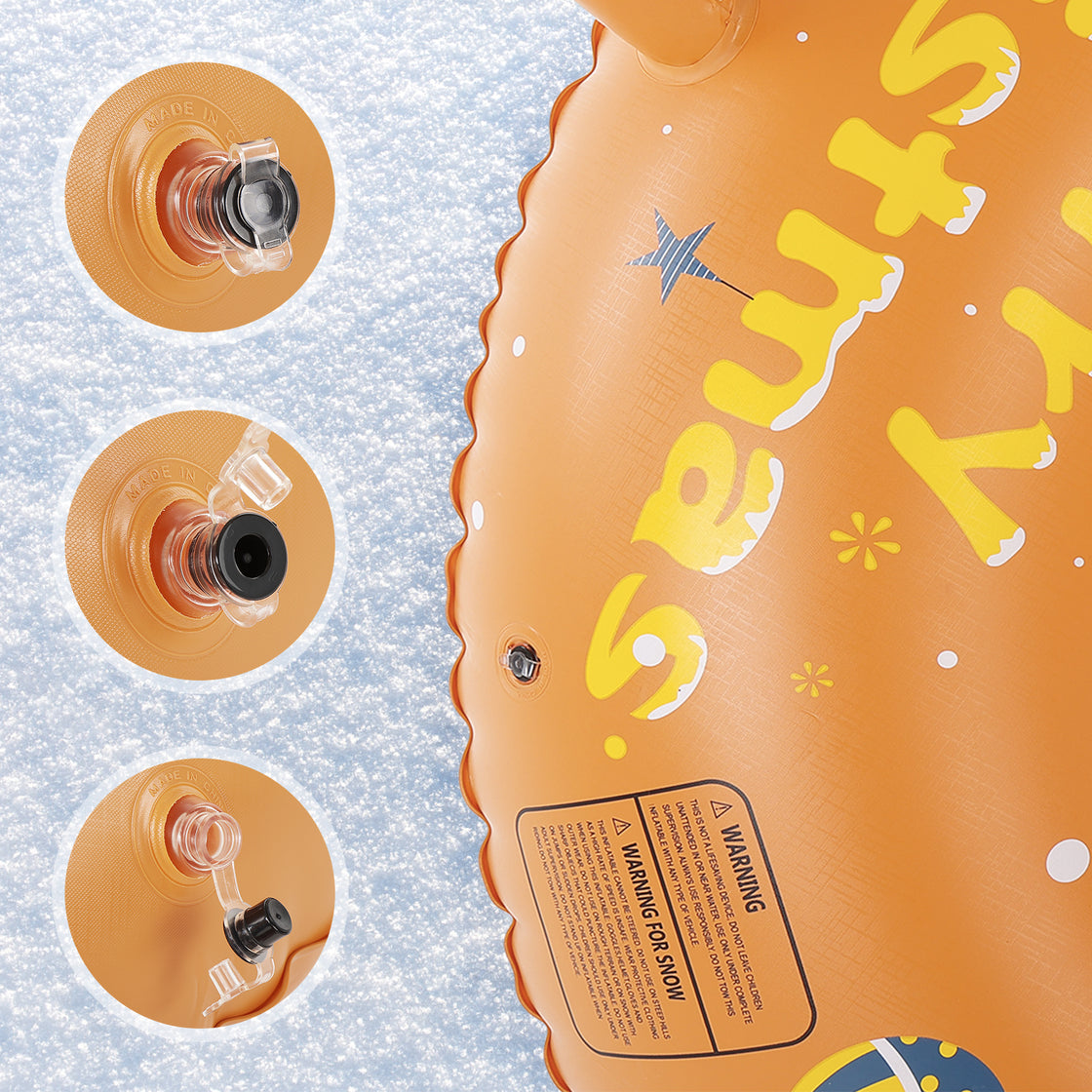 Brace Master Inflatable Heavy Duty Snow Dachshund Tube 51Inch