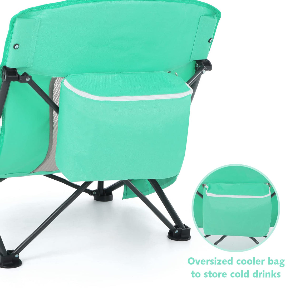 Low Back Beach Chair (Green 2 Pack）