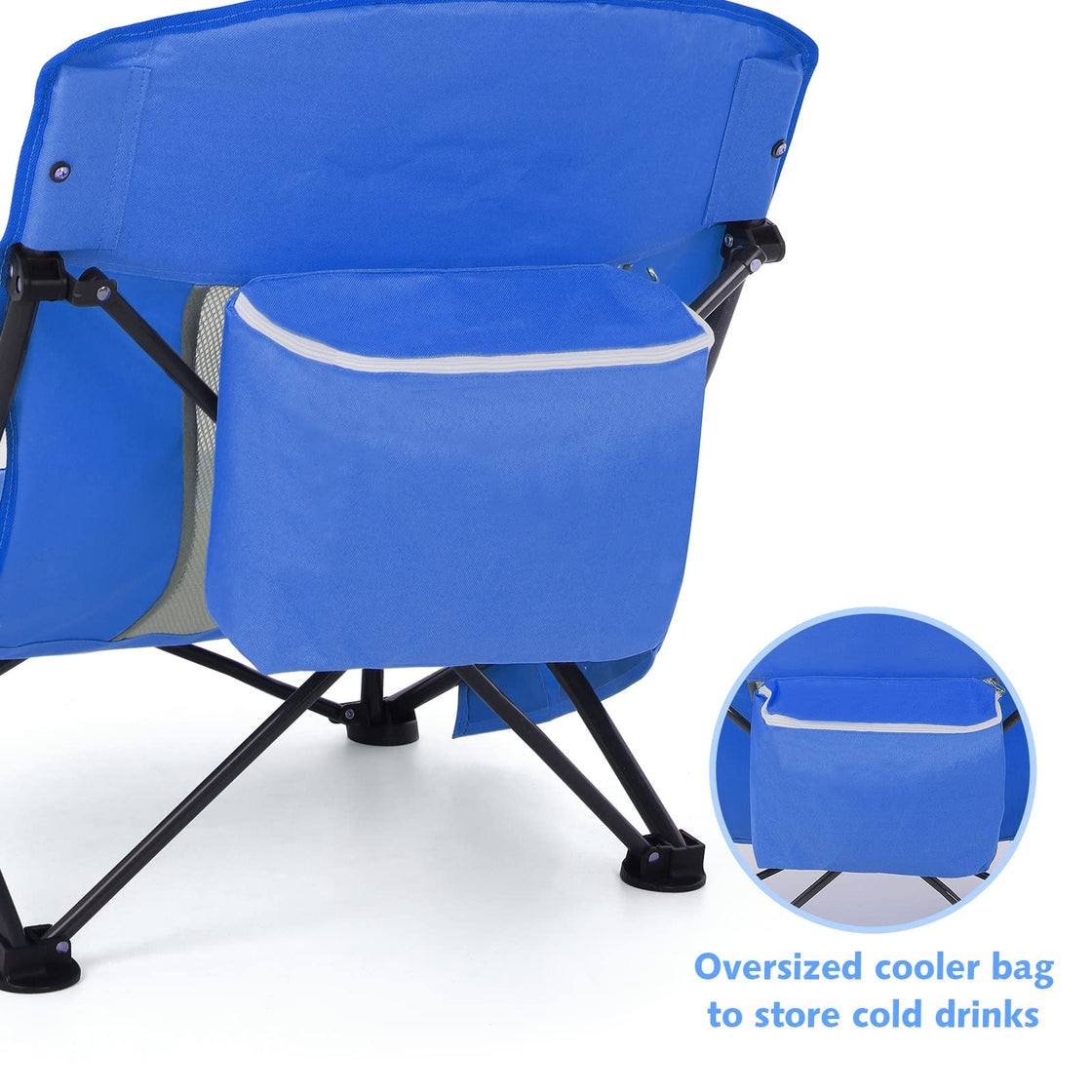 Low Back Beach Chair (Blue 2 Pack）
