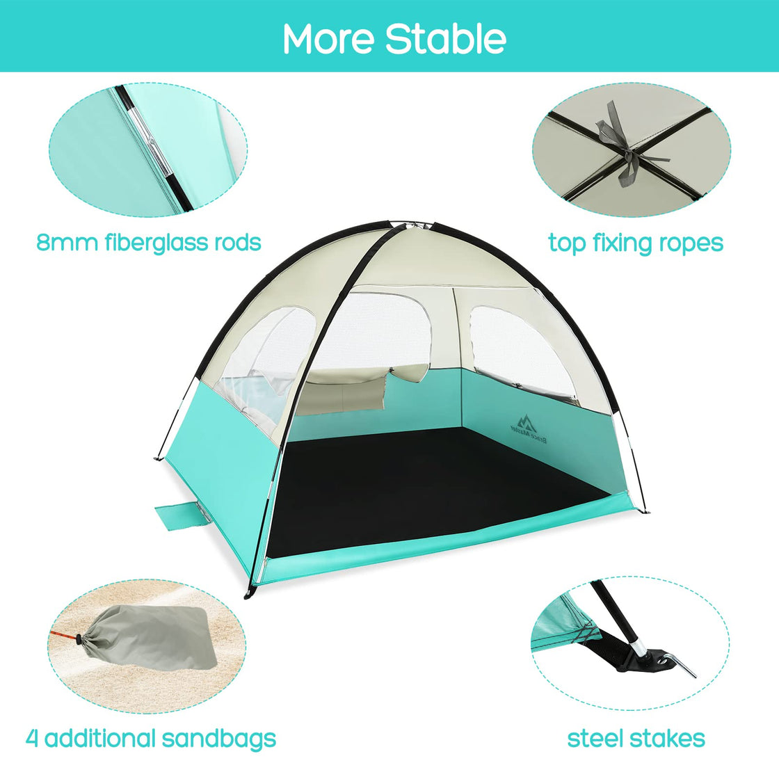 Beach Tent Sun Shelter(Mint Green)
