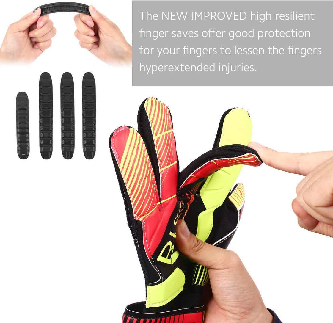 Brace Master Goalie Soccer Gloves for Youth & Adult