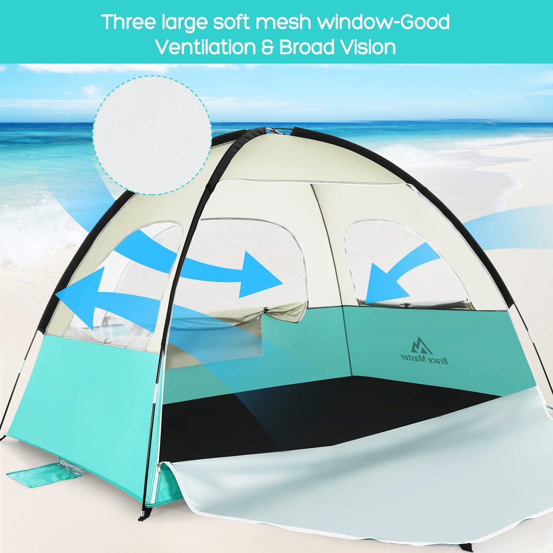 Beach Tent Sun Shelter(Mint Green)