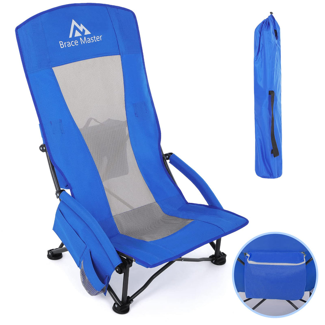High back low beach chair cheap