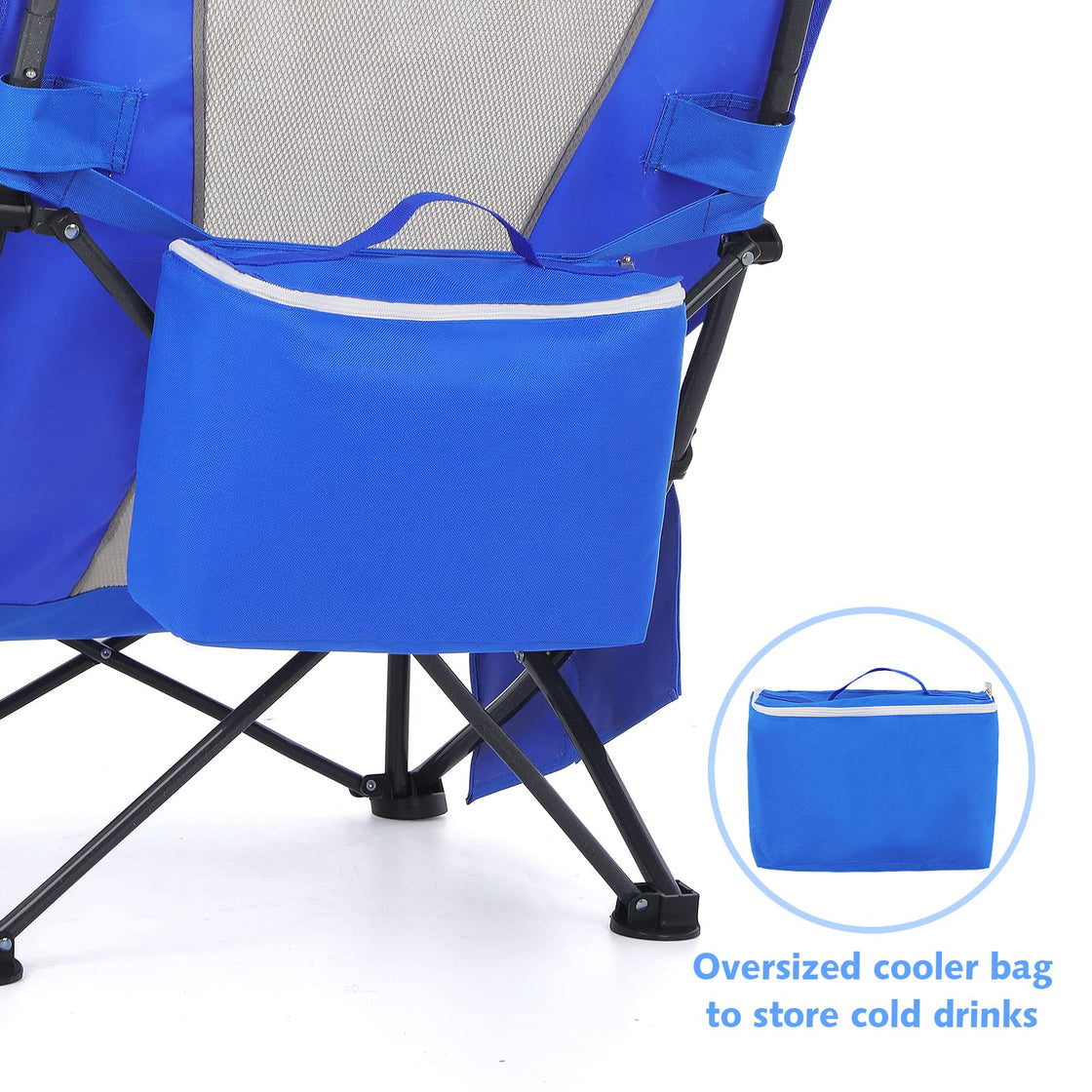 High Back Beach Chair (Blue 1 Pack）